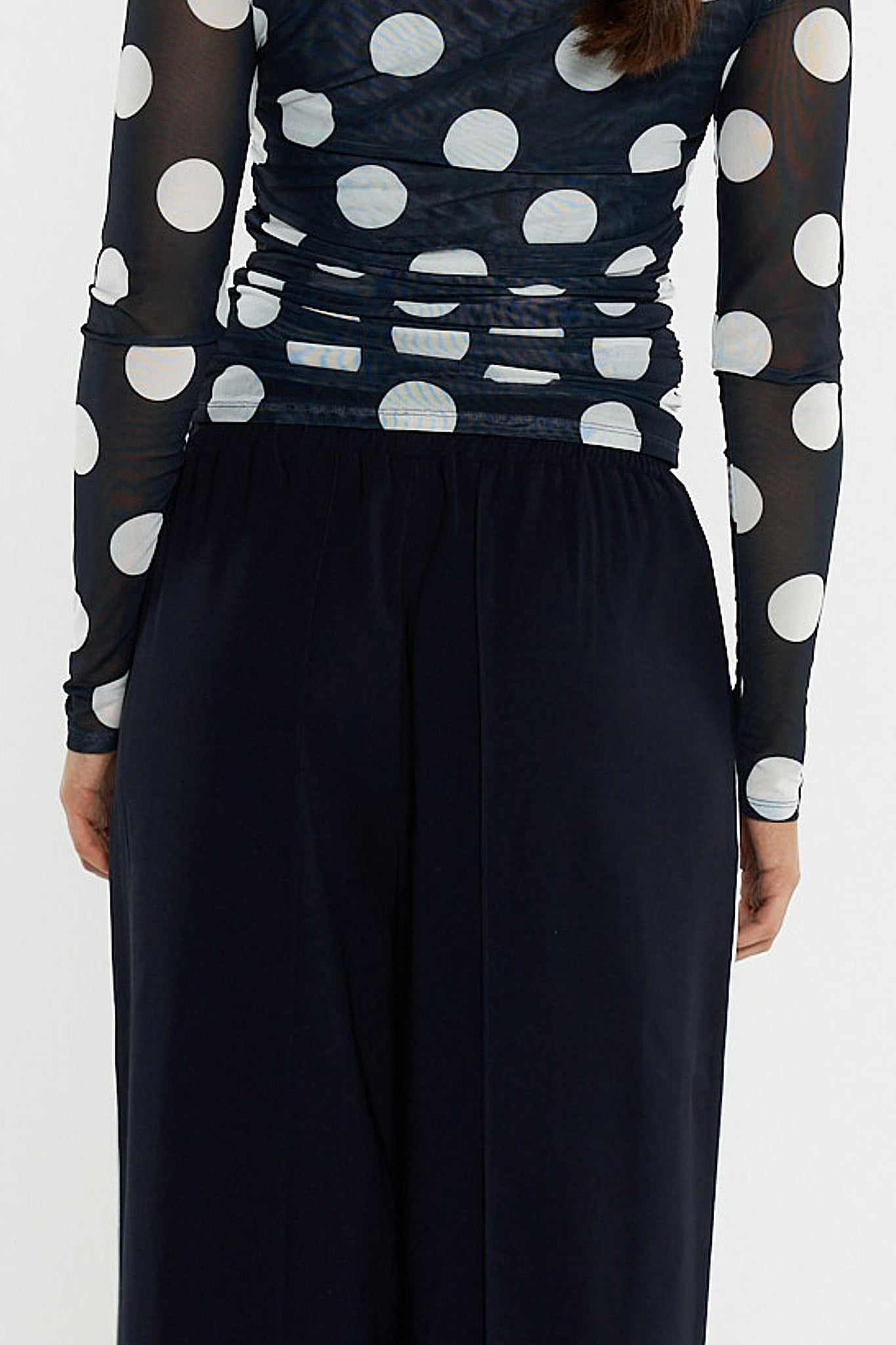 Sass Clothing Eva Side Seam Pant (Navy/Cream)