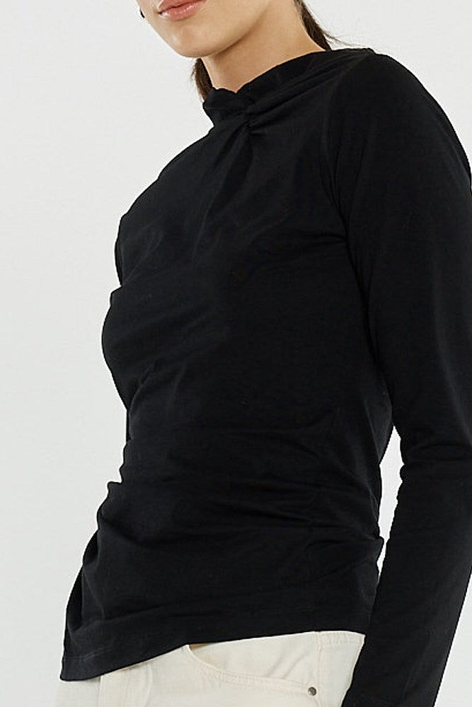 Sass Clothing Sophia Twisted Top (Black)