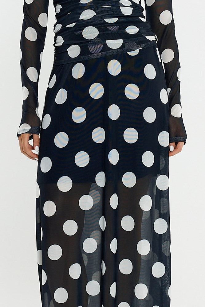 Sass Clothing Pammie Mesh Skirt (Spot)