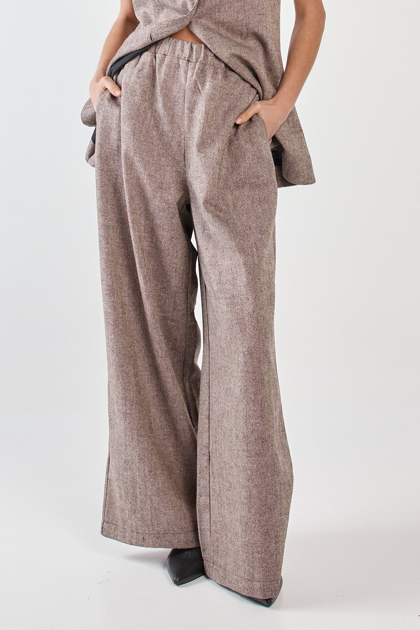 Sass Clothing Thalia Pull On Pant (Chocolate Birdseye)
