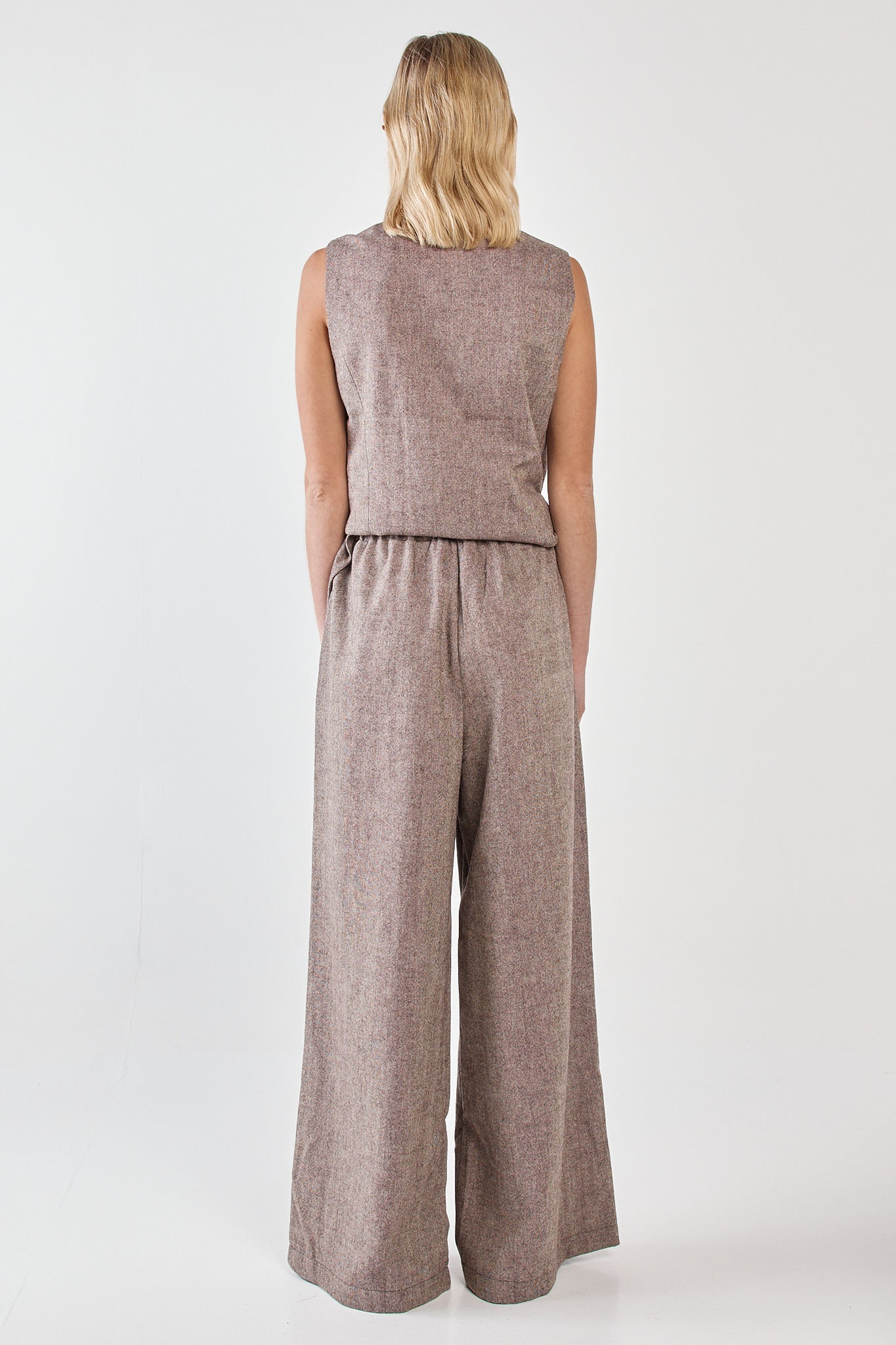 Sass Clothing Thalia Pull On Pant (Chocolate Birdseye)