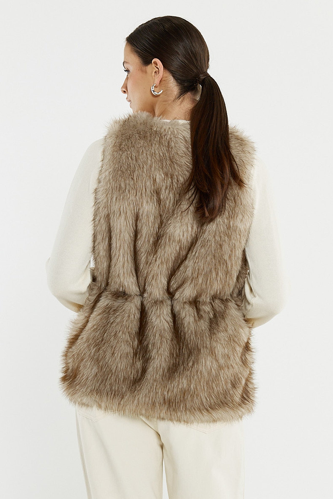Sass Clothing Riya Fur Gilet (Fawn)