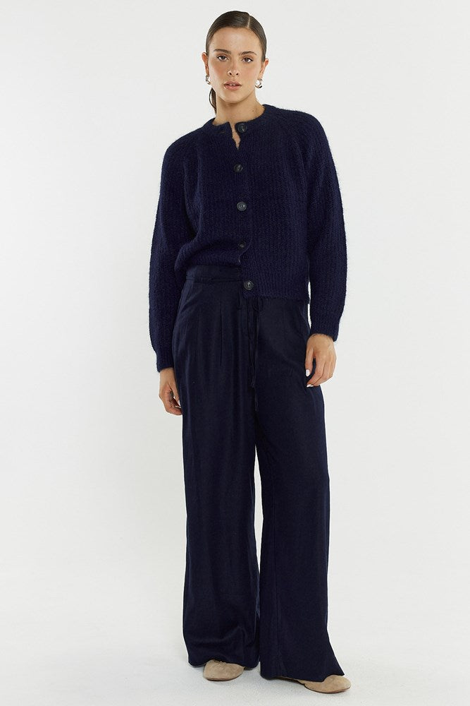 Sass Clothing Posie Fluffy Cardi (Navy)