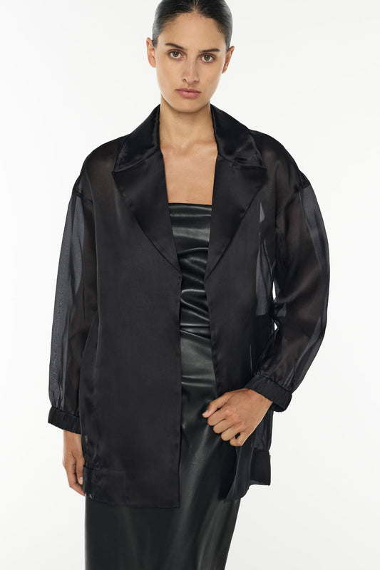 Organza Bomber (Black)