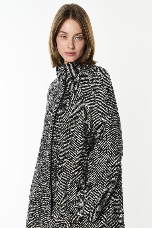 Time After Time Coat (Black/Stone)