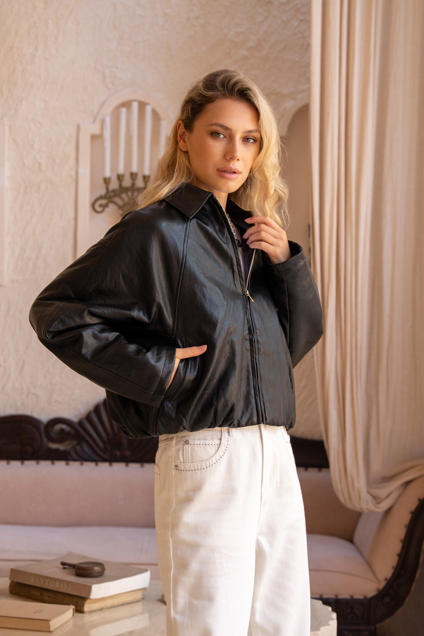 HEYCHIC Dax PU Jacket (Black)