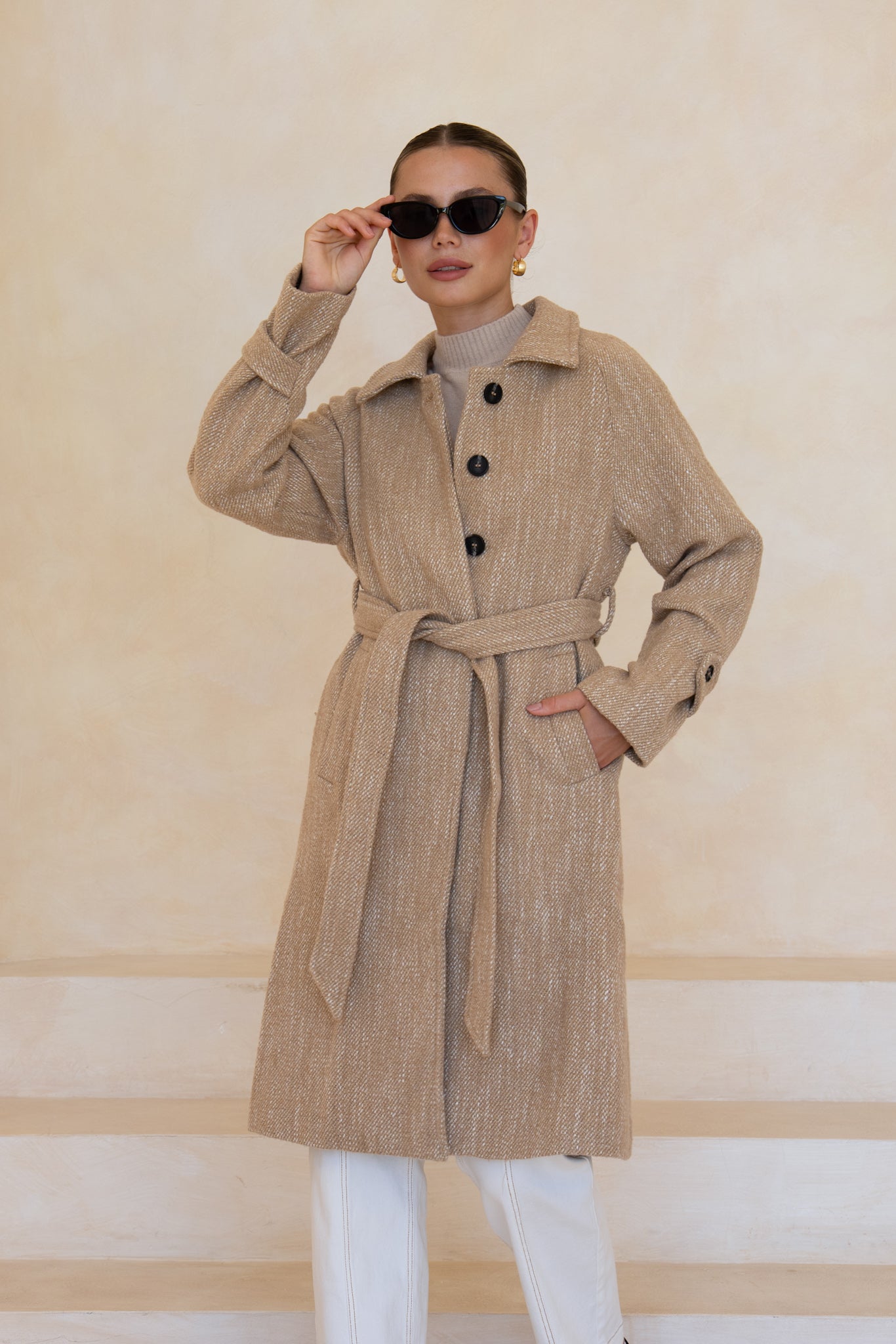 HEYCHIC Katie Coat (Beige)