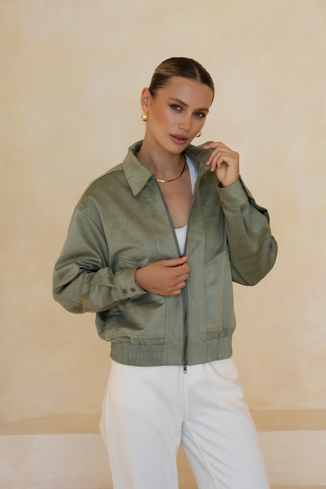 HEYCHIC Veya Bomber Jacket (Green)