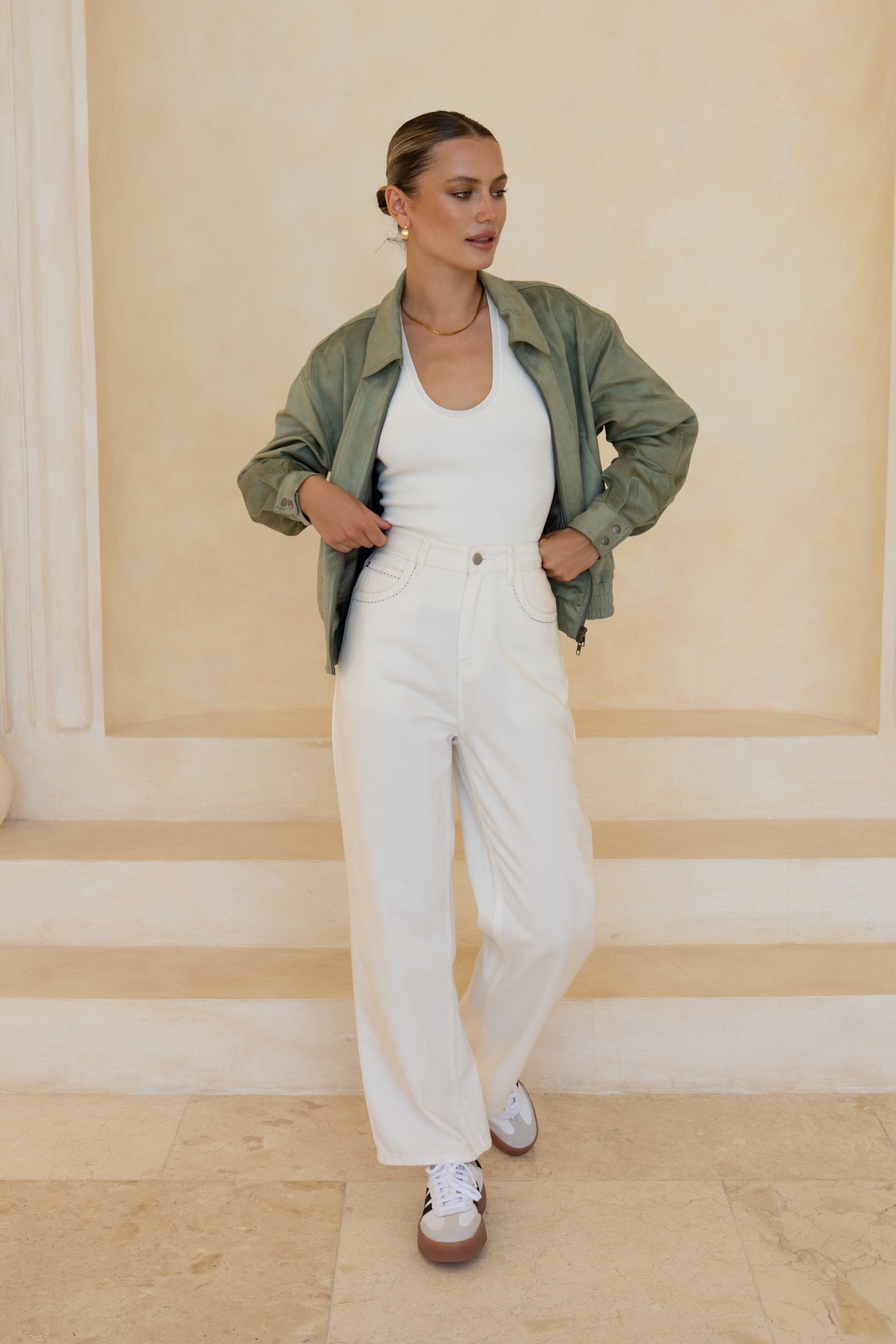 HEYCHIC Veya Bomber Jacket (Green)