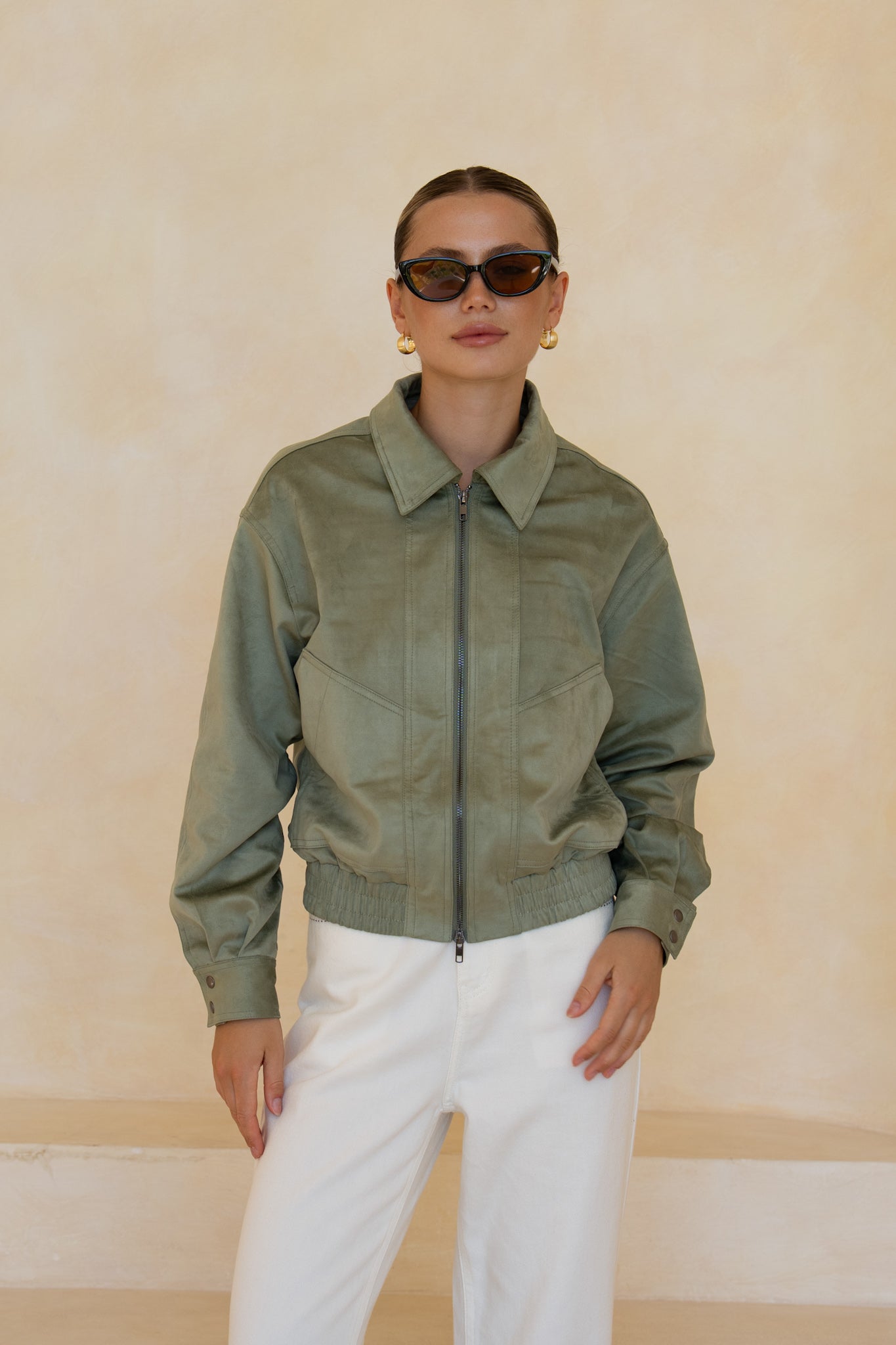 HEYCHIC Veya Bomber Jacket (Green)