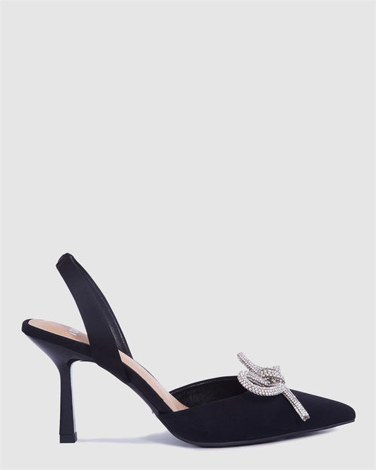 Image of Shoes. Product name - Intelligent Women's Court High Heel BLACK Novo Court in Black colour by brand - NOVO