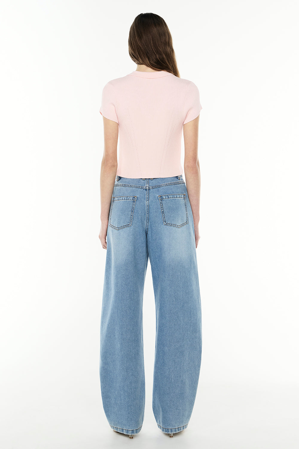 Firm Favourite Knit Polo (Pale Pink)