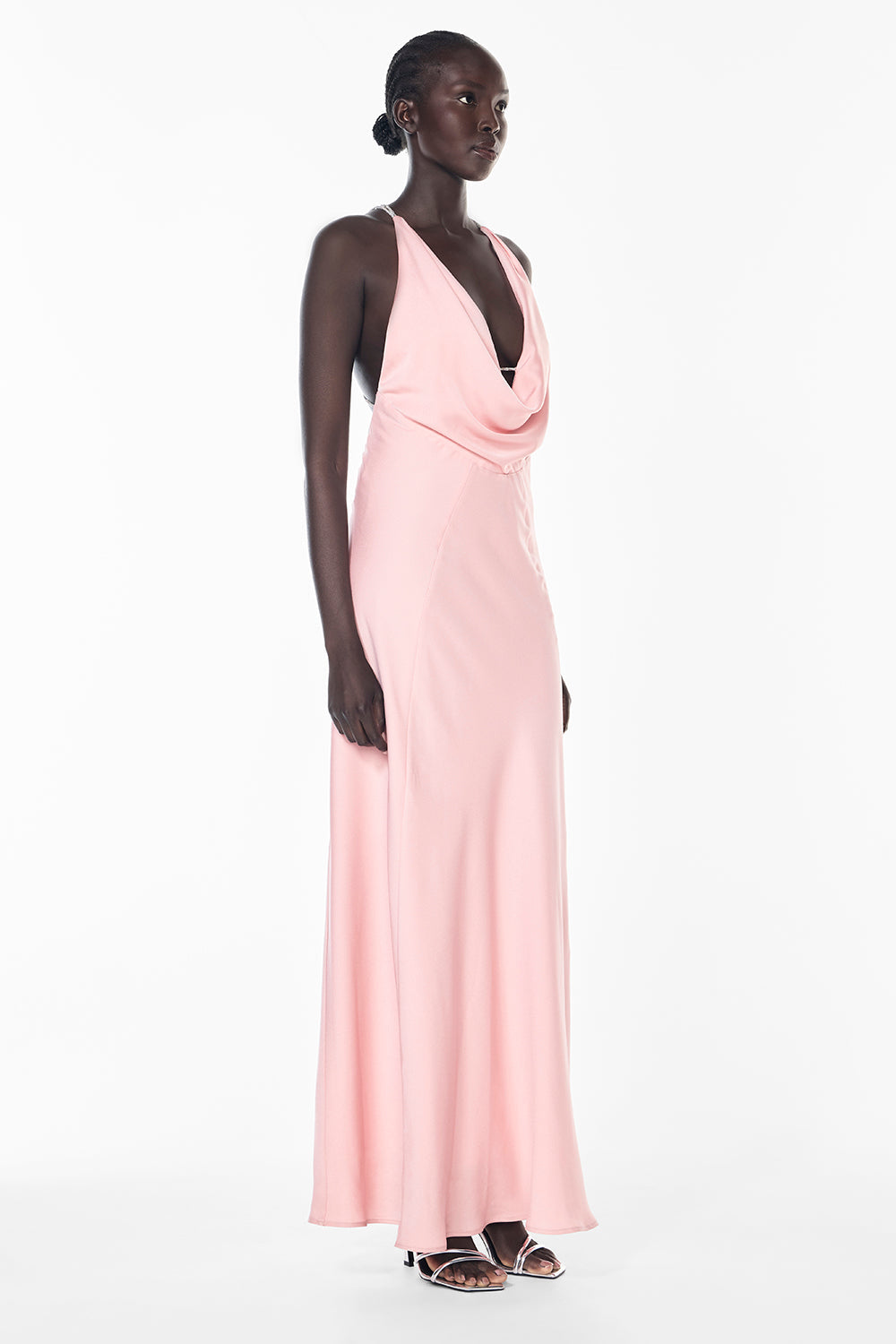 First Dance Cowl Dress (Pastel Pink)