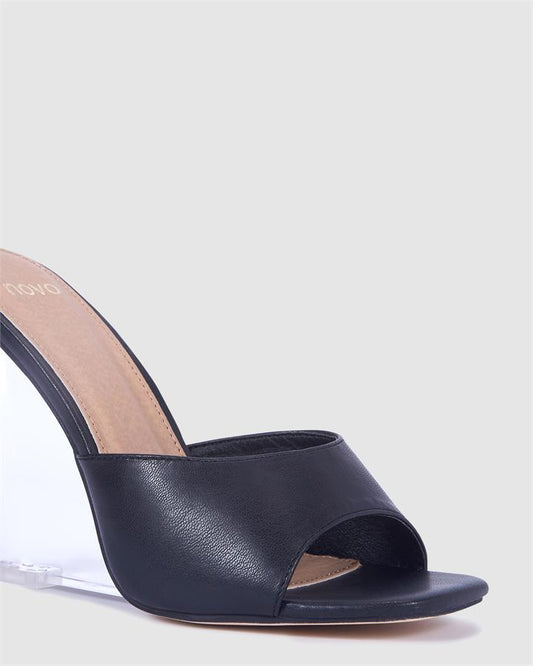 Image of Boots. Product name - Bennett Women's Wedge BLACK Novo Wedges in Black colour by brand - NOVO