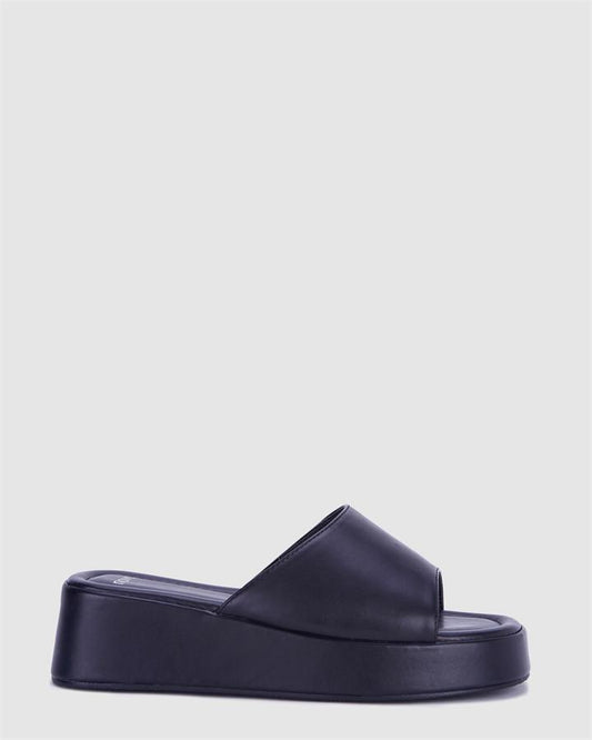Image of Boots. Product name - Baker Women's Wedge BLACK Novo Wedges in Black colour by brand - NOVO