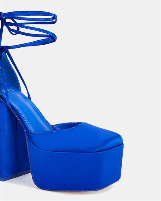 Image of Sandals. Product name - Zooshi Women's Fast Fashion COBALT Novo Sandals in Cobalt colour by brand - NOVO