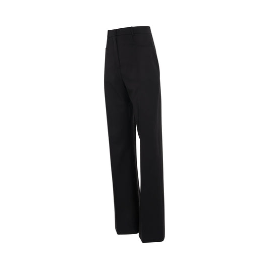 JACQUEMUS Sauge High Waisted Flare Pants (Black)