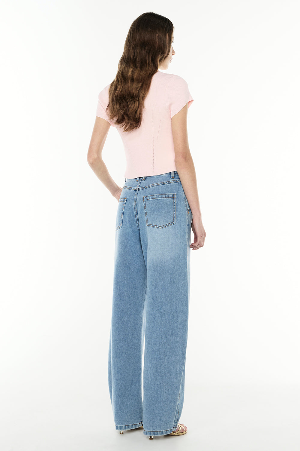 Firm Favourite Knit Polo (Pale Pink)