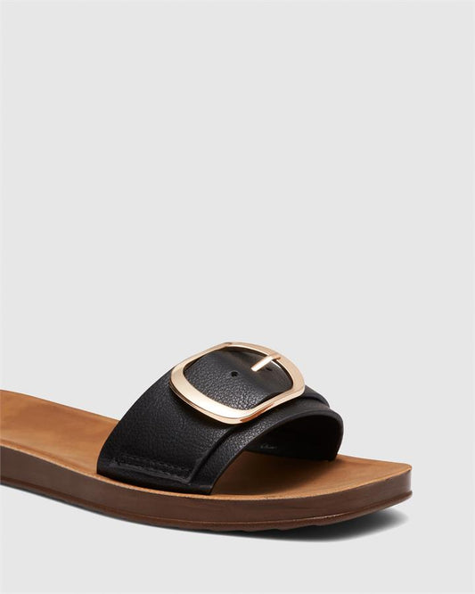 Image of Sandals. Product name - Santino Women's Thongs BLACK Novo Thongs in Black colour by brand - NOVO