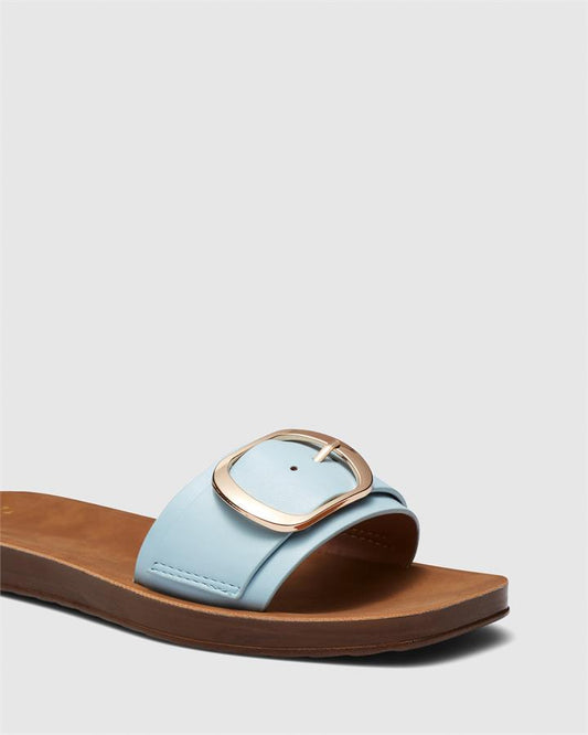 Image of Sandals. Product name - Santino Women's Thongs SKY BLUE Novo Thongs in Sky Blue colour by brand - NOVO