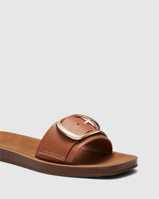 Image of Sandals. Product name - Santino Women's Thongs TAN Novo Thongs in Tan colour by brand - NOVO