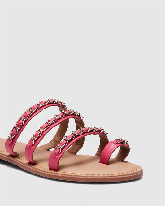 Image of Sandals. Product name - Surge Women's Thongs Magenta Novo Thongs in Magenta colour by brand - NOVO