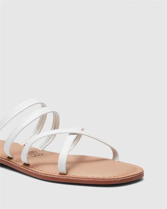 Image of Sandals. Product name - Simona Women's Thongs WHITE Novo Thongs in White colour by brand - NOVO