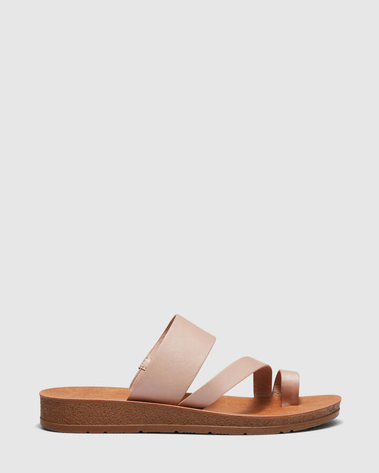 Image of Sandals. Product name - Sabah Women's Thongs Nude Novo Thongs in Nude colour by brand - NOVO
