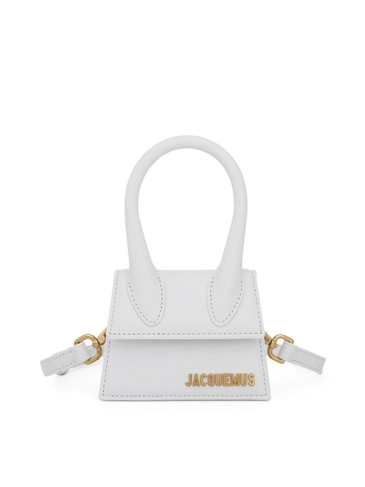 Image of Bags. Productname: JACQUEMUS Le Chiquito Mini Leather Bag in White colour by brand - JACQUEMUS