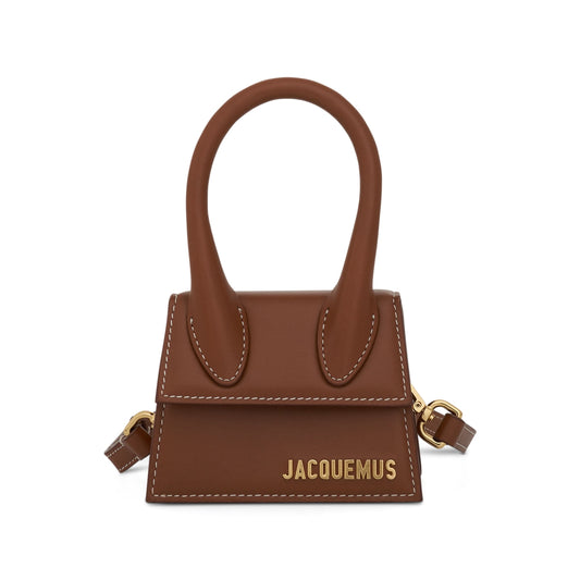 Image of Bags. Productname: JACQUEMUS Le Chiquito Mini Leather Bag in BROWN colour by brand - JACQUEMUS