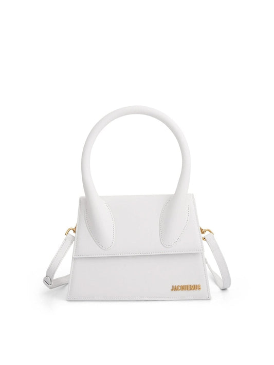 Image of Bags. Productname: JACQUEMUS Le Grand Chiquito Leather Bag in White colour by brand - JACQUEMUS