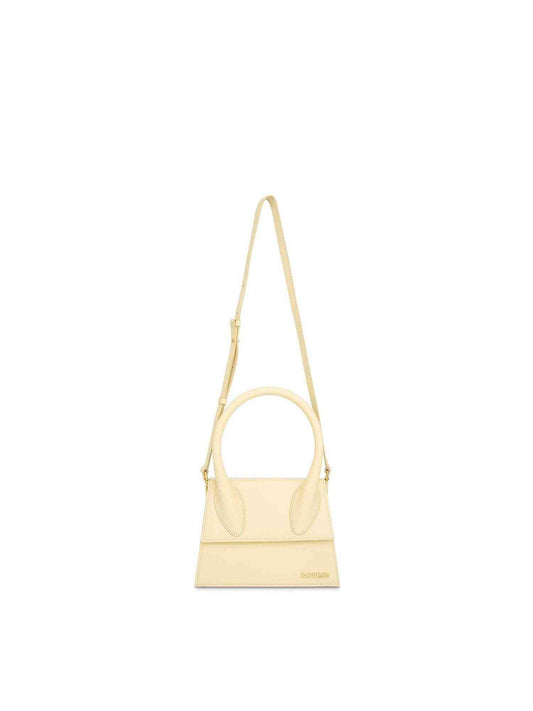 Image of Bags. Productname: JACQUEMUS Le Grand Chiquito Leather Bag in WHITE colour by brand - JACQUEMUS