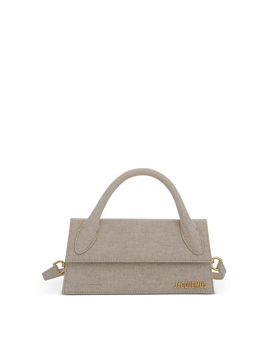 Image of Bags. Productname: JACQUEMUS Le Chiquito Long Leather Bag in GREY colour by brand - JACQUEMUS