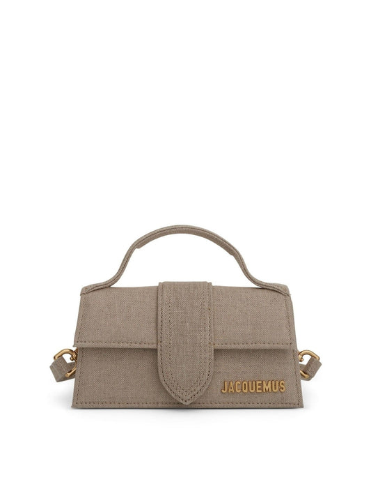 Image of Bags. Productname: JACQUEMUS Le Bambino Mini Leather Bag in GREY colour by brand - JACQUEMUS