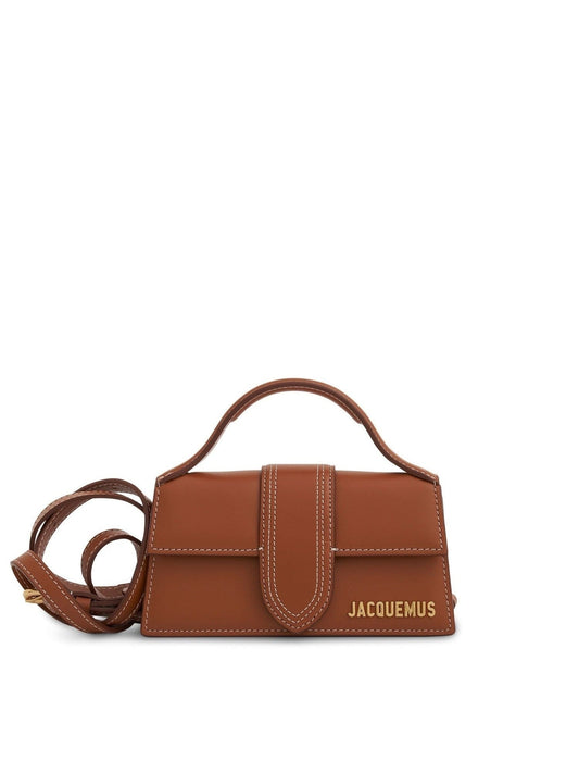 Image of Bags. Productname: JACQUEMUS Le Bambino Mini Leather Bag in BROWN colour by brand - JACQUEMUS