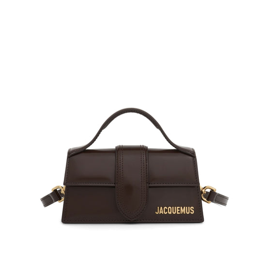 Image of Bags. Productname: JACQUEMUS Le Bambino Small Patent Leather Bag in BROWN colour by brand - JACQUEMUS