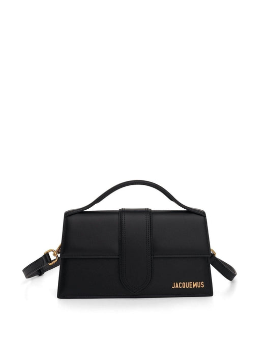Image of Bags. Productname: JACQUEMUS Le Grand Bambino Leather Bag in BLACK colour by brand - JACQUEMUS
