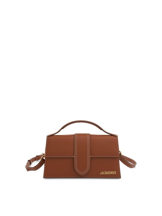 Image of Bags. Productname: JACQUEMUS Le Grand Bambino Leather Bag in BROWN colour by brand - JACQUEMUS