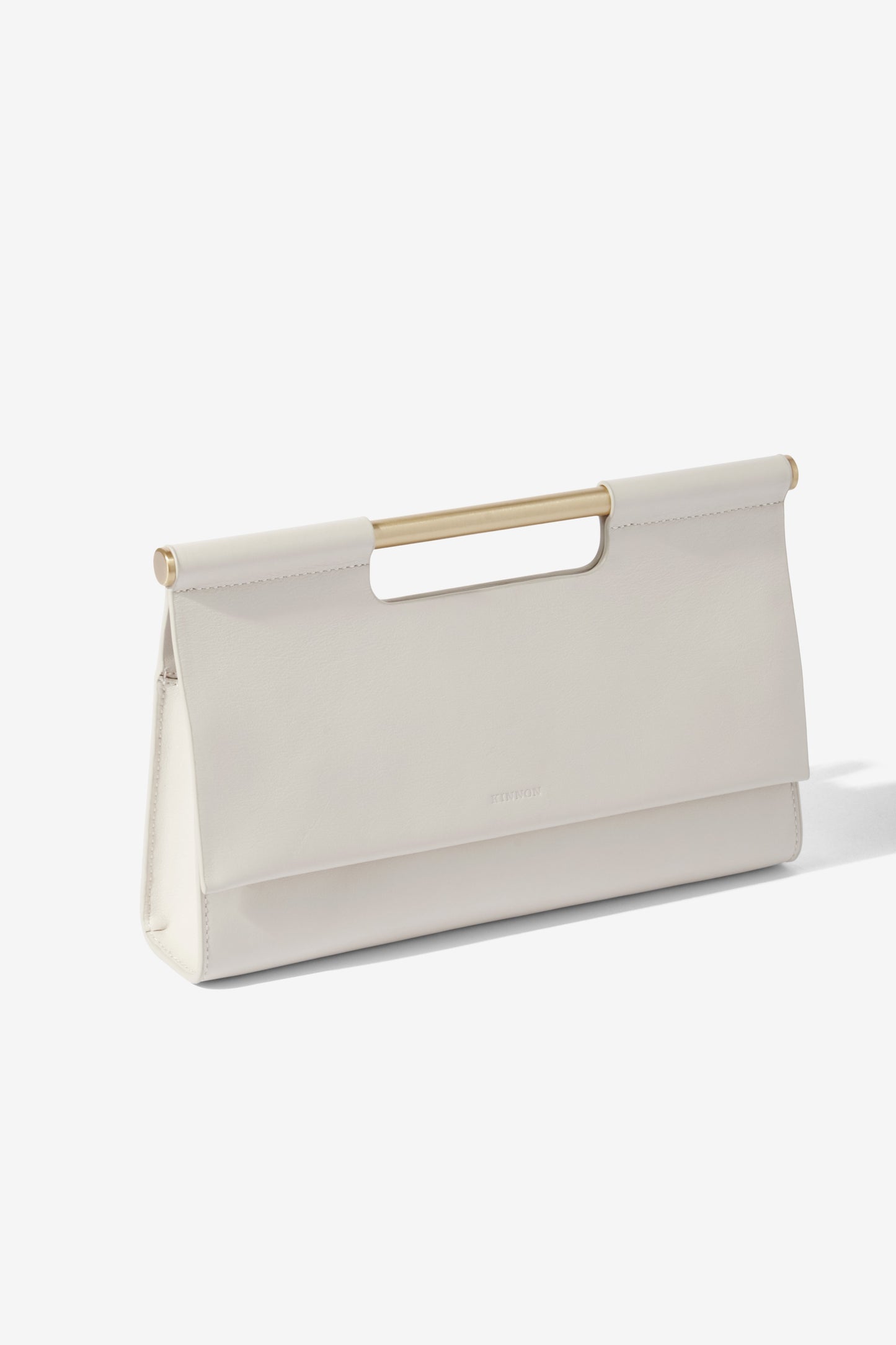Image of Bags. Product name - EVE CLUTCH CHALK in Chalk colour by brand - KINNON