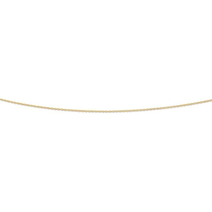 Image of Necklaces. Product name - 50cm Cable Chain in 9kt Yellow Gold in colour by brand - Bevilles