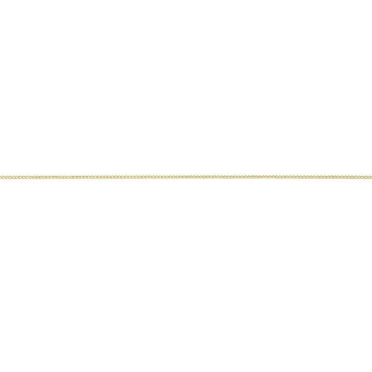 Image of Necklaces. Productname: 9kt Yellow Gold Curb Necklace 50cm in Gold colour by brand - Bevilles