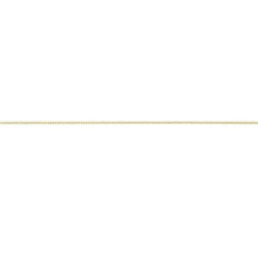 Image of Necklaces. Productname: 9kt Yellow Gold Curb Necklace 55cm in Gold colour by brand - Bevilles