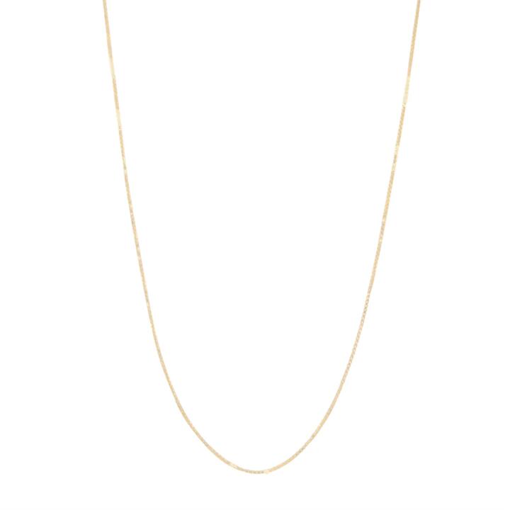 Image of Necklaces. Product name - 46cm Box Chain in 9kt Yellow Gold in colour by brand - Bevilles