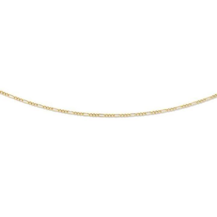 Image of Necklaces. Productname: 9kt Yellow Gold 55cm Figaro Necklace in Gold colour by brand - Bevilles