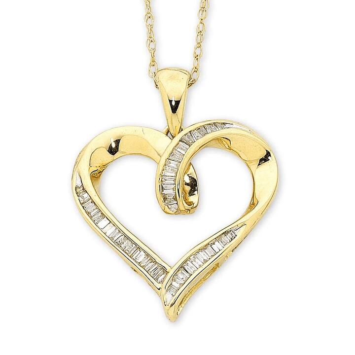 Image of Charms. Productname: 9kt Yellow Gold Diamond Pendant 0.20ct in Diamond colour by brand - Bevilles
