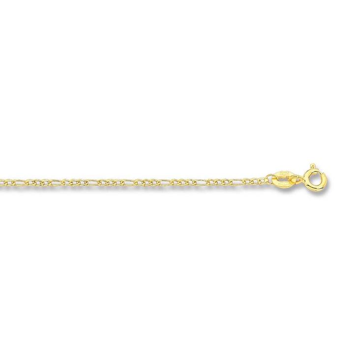 Image of Flats. Productname: 60cm Flat Curb Chain in 9kt Yellow Gold in Gold colour by brand - Bevilles