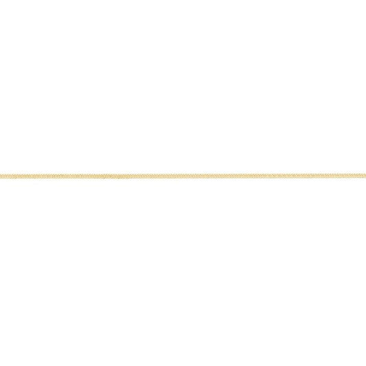Image of Necklaces. Productname: 9kt Yellow Gold Fine Curb Chain Necklace 46cm in Gold colour by brand - Bevilles