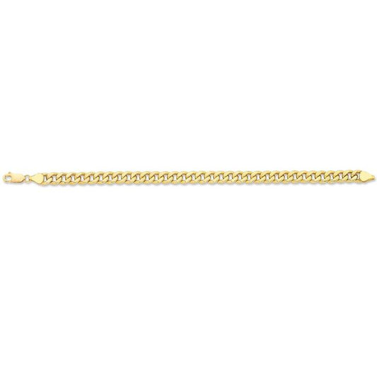 Image of Necklaces. Product name - 50cm Curb Chain in 9kt Yellow Bonded Gold in colour by brand - Bevilles