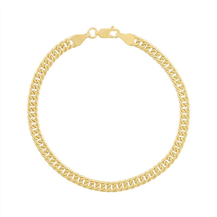 Image of Bracelets. Productname: 9kt Yellow Gold Curb Bracelet 19cm in Gold colour by brand - Bevilles