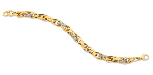 Image of Bracelets. Productname: 9kt Yellow Gold Belcher Bracelet in Gold colour by brand - Bevilles